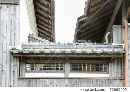 Window scenery of the passageway between the warehouse and the main building Window scenery of the passageway between the warehouse and the main building 76869405