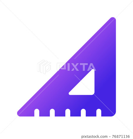 Ruler, measurement, design icon illustration (gradation painting version) Ruler, measurement, design icon illustration (gradation painting version) 76871136