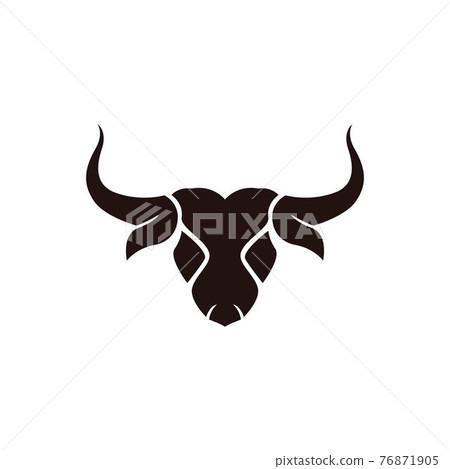 Bull horn angry logo vector 76871905