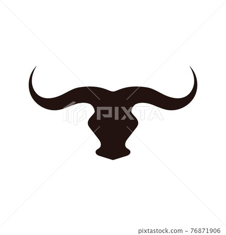 Bull horn angry logo vector 76871906