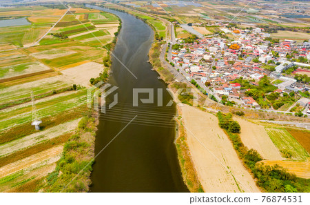 臺灣台南學甲鎮農村景觀Taiwan tainan rural landscape 臺灣台南學甲鎮農村景觀Taiwan tainan rural landscape 76874531