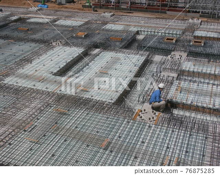 Floor slab reinforcement work Floor slab reinforcement work 76875285