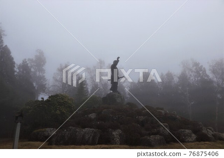 Mitsumine Shrine, Fog of Japan Takeru Bronze Statue Mitsumine Shrine, Fog of Japan Takeru Bronze Statue 76875406