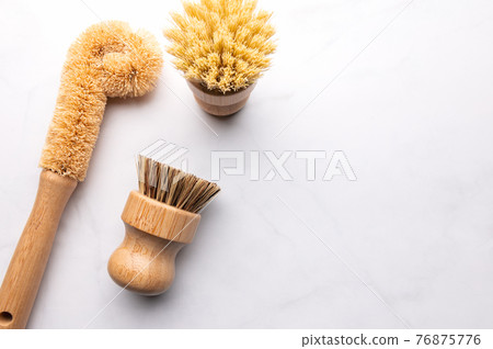 Bamboo Kitchen Scrub Brush Set of 3 76875776