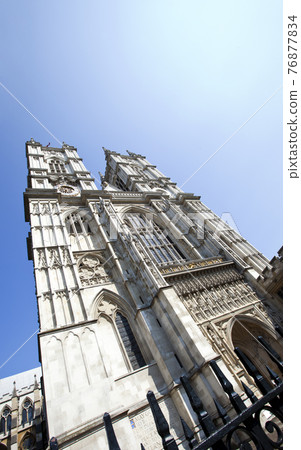 Westminster Abbey and Blue Sky 76877834