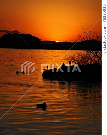 Evening view of Lake West 76880039