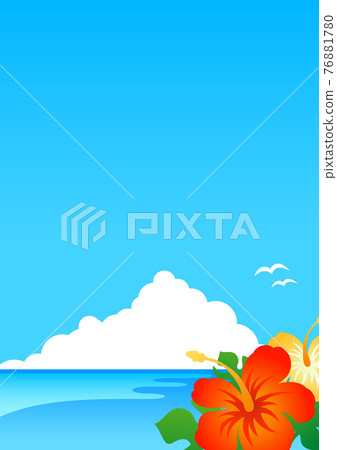 大海和芙蓉的插圖圖像 76881780