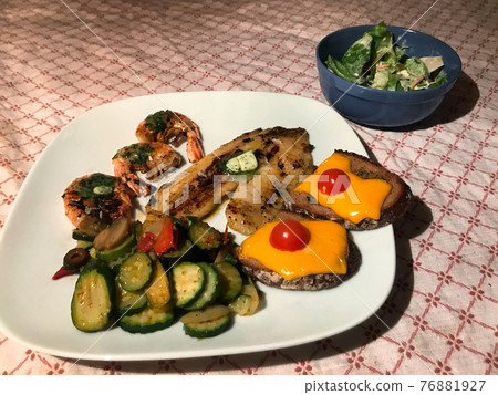 Grilled fillet of cichlid. Grilled fillet of cichlid. 76881927