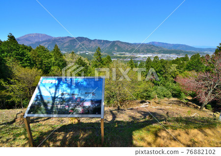 Sekigahara Ancient Battlefield Hideaki Kobayakawa View the battlefield from Mt. Matsuo 76882102