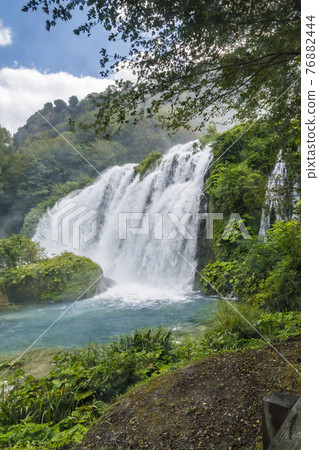 Marmore falls, Cascata delle Marmore, in Umbria region, Italy 76882444