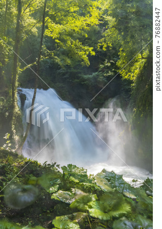 Marmore falls, Cascata delle Marmore, in Umbria region, Italy 76882447