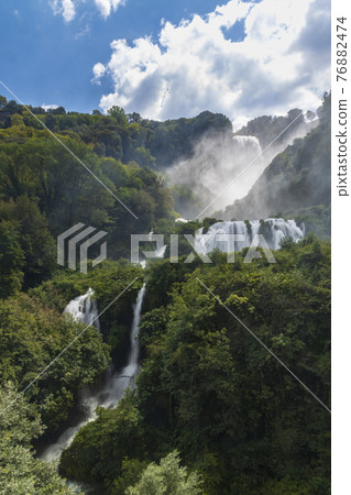 Marmore falls, Cascata delle Marmore, in Umbria region, Italy Marmore falls, Cascata delle Marmore, in Umbria region, Italy 76882474
