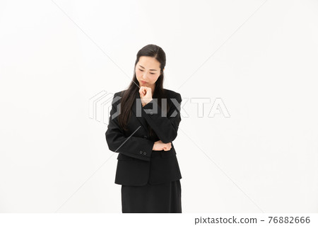 Business image worried woman thinking 76882666