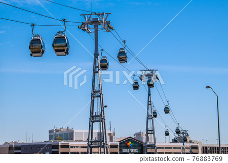 Yokohama cityscape in Japan starts operation! Futuristic "air transportation" "YOKOHAMA AIR CABIN" = 22nd 76883769
