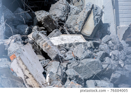 Demolition work site 76884005