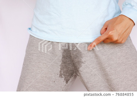 Men who are concerned about their crotch: images of urinary incontinence, etc. 76884855