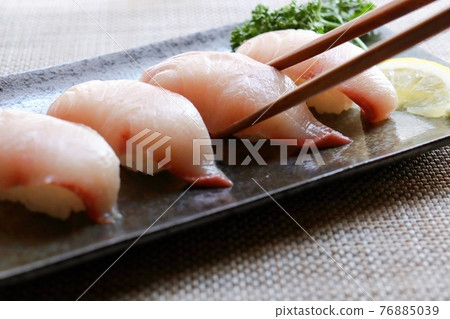 Yellowtail nigiri sushi Yellowtail nigiri sushi 76885039