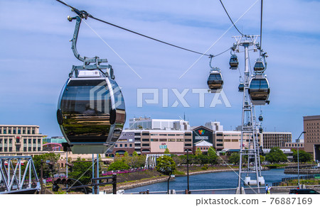Yokohama cityscape in Japan starts operation! Futuristic "air transportation" "YOKOHAMA AIR CABIN" = 22nd 76887169