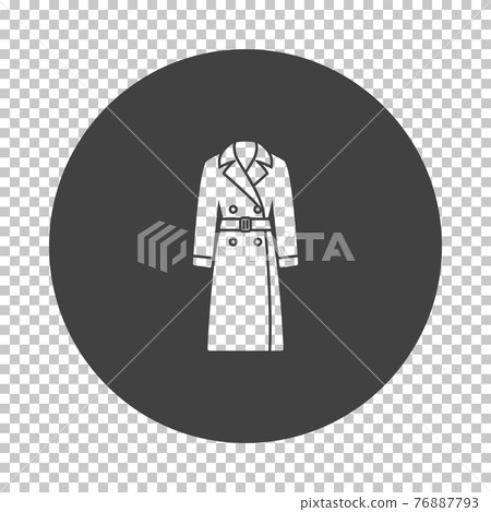 Business Woman Trench Icon Business Woman Trench Icon 76887793
