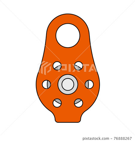 Alpinist Pulley Icon Alpinist Pulley Icon 76888267