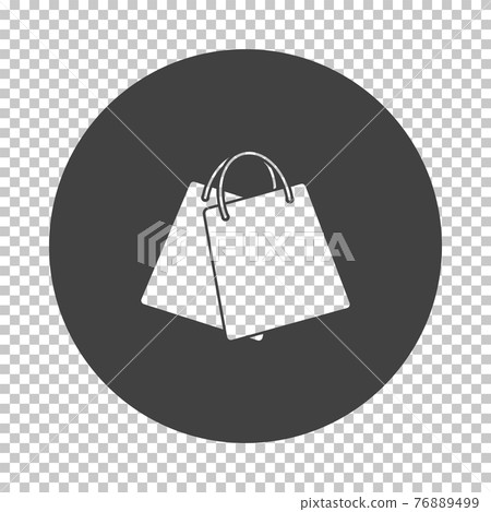 Two Shopping Bags Icon 76889499