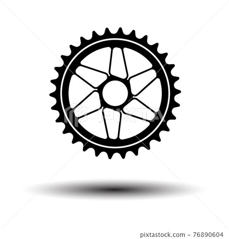 Bike Gear Star Icon Bike Gear Star Icon 76890604