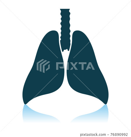 Human Lungs Icon Human Lungs Icon 76890992