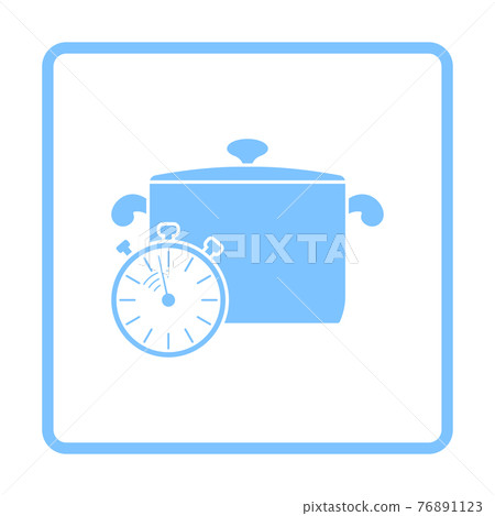 Pan With Stopwatch Icon 76891123