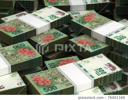 Stack of Argentina Pesos 76891380