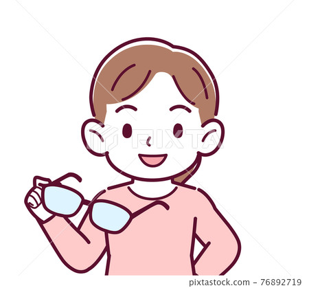 The person who took the glasses The person who took the glasses 76892719