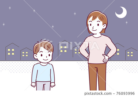 Mother and a boy Mother and a boy 76893996