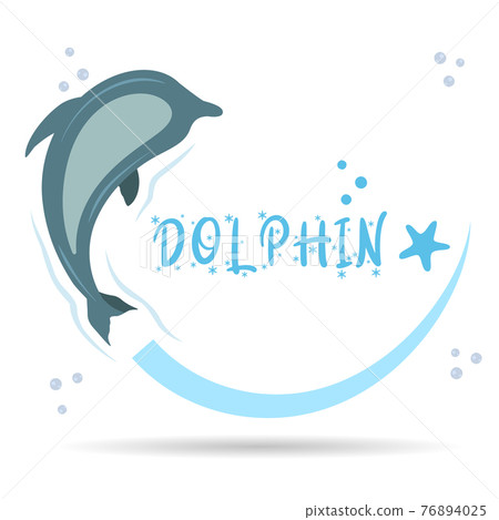 Dolphin vector design 76894025