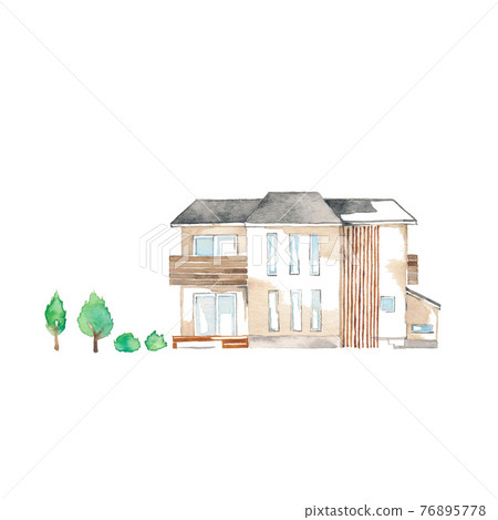Exterior of a two-family house 76895778