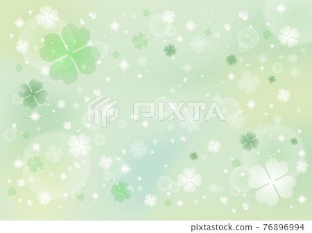 Spring material 28 clover background green 76896994