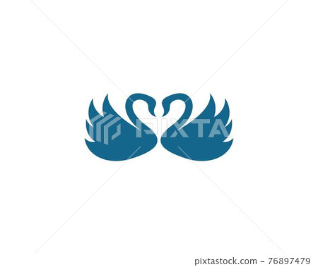 Swan logo Template vector 76897479