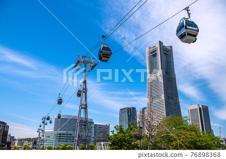 Yokohama cityscape in Japan starts operation! Futuristic "air transportation" "YOKOHAMA AIR CABIN" = 22nd 76898368