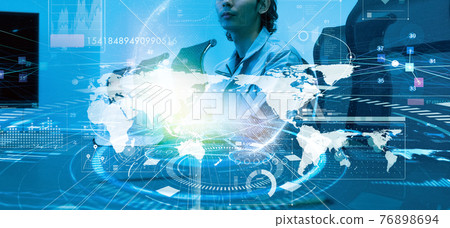 Business person working at a company 76898694