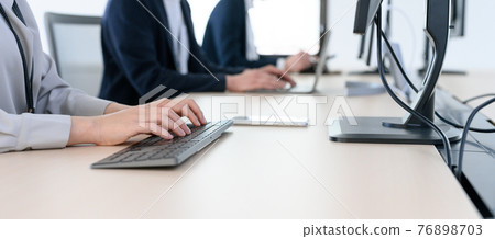 Scenery with a business person Scenery with a business person 76898703