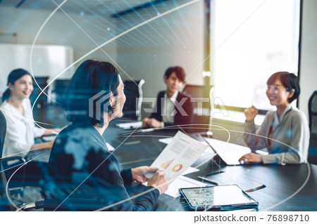 Business person working at a company 76898710