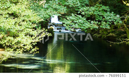 Kikuchi Gorge in Aso 76899151