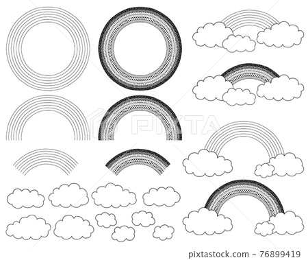 彩虹01-線描 76899419