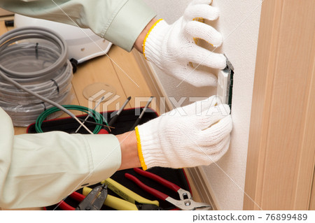 Electrical construction work  76899489