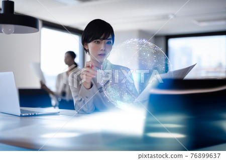 Business person working at a company 76899637