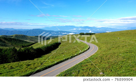 Aerial view of Kirigamine Venus Line 76899904