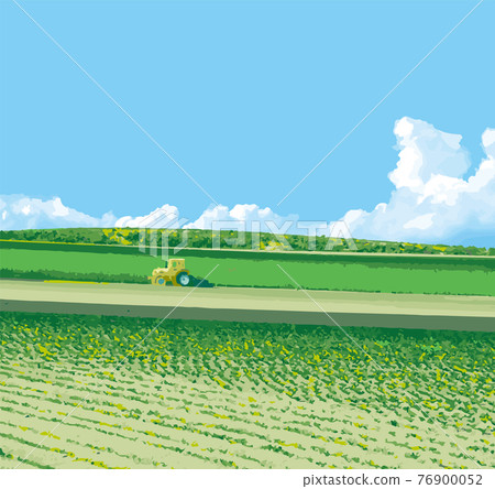 Hokkaido fields and tractors Hokkaido fields and tractors 76900052