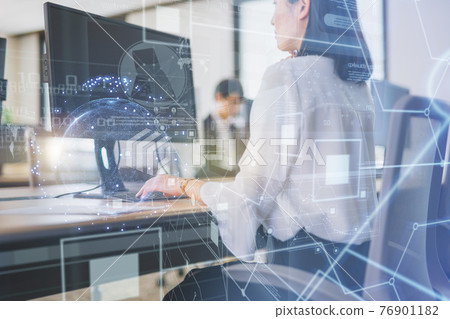 Business person working at a company 76901182