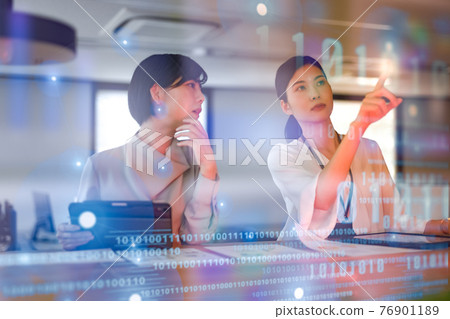 Business person working at a company 76901189