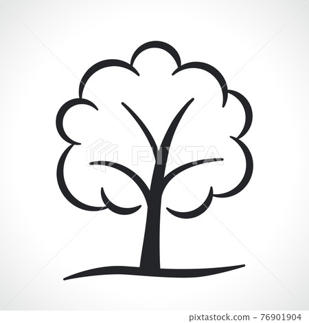 Tree icon vector isolated design Tree icon vector isolated design 76901904