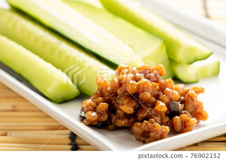 Morokyu. A snack to eat with moromi miso on a cucumber. Morokyu. A snack to eat with moromi miso on a cucumber. 76902152