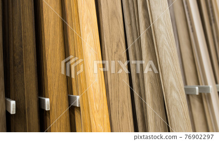 Decorative skirting boards in a construction shop Decorative skirting boards in a construction shop 76902297